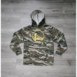 Golden State Warriors CAMO Hoodie NBA‎ Basketball Sweatshirt Youth XL 18-20